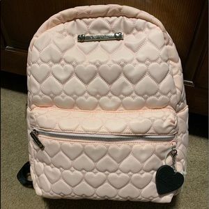 Betsy Johnson Pink Quilted Backpack